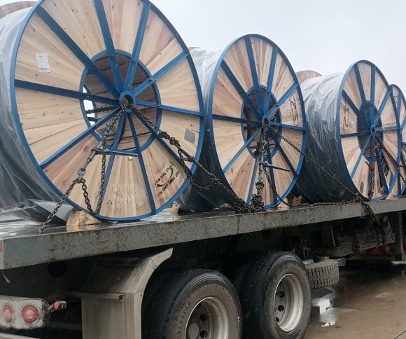 Drums of aluminium power cables supplied to ZESCO